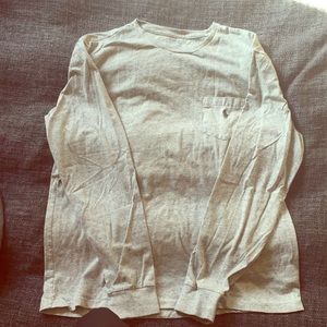 Long Sleeve Gray Polo Shirt